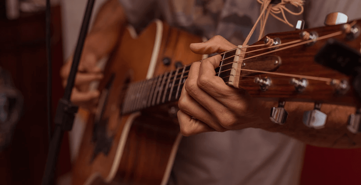 man playing guitar